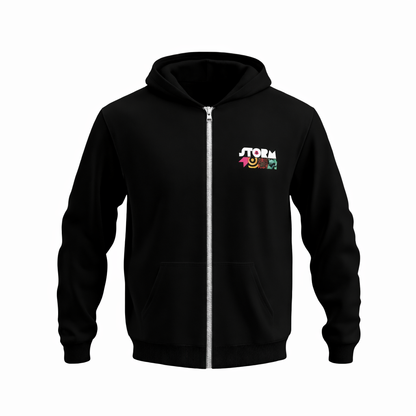 Storm Stacey Zipped Hoodie Storm Pattern