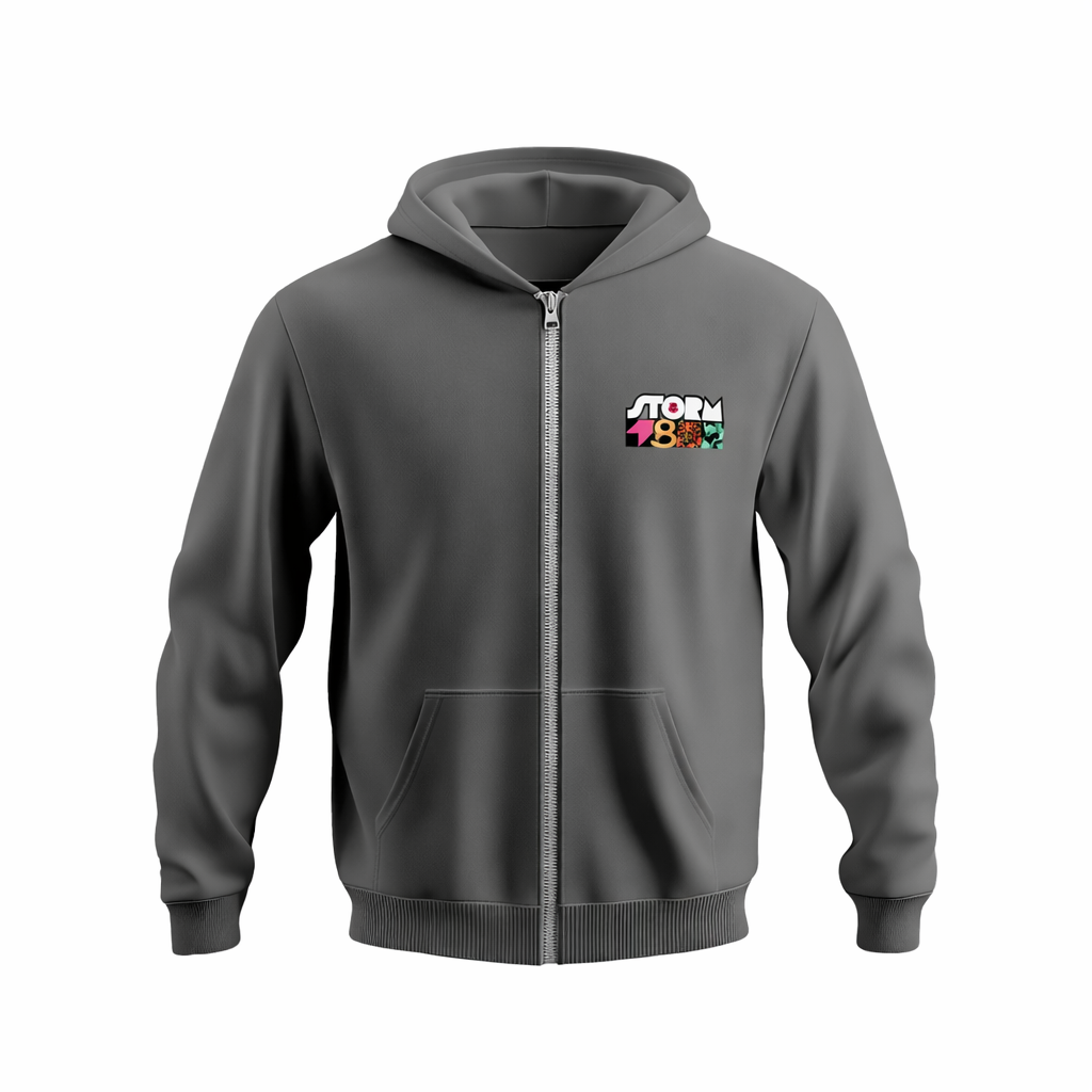 Storm Stacey Zipped Hoodie Storm Pattern